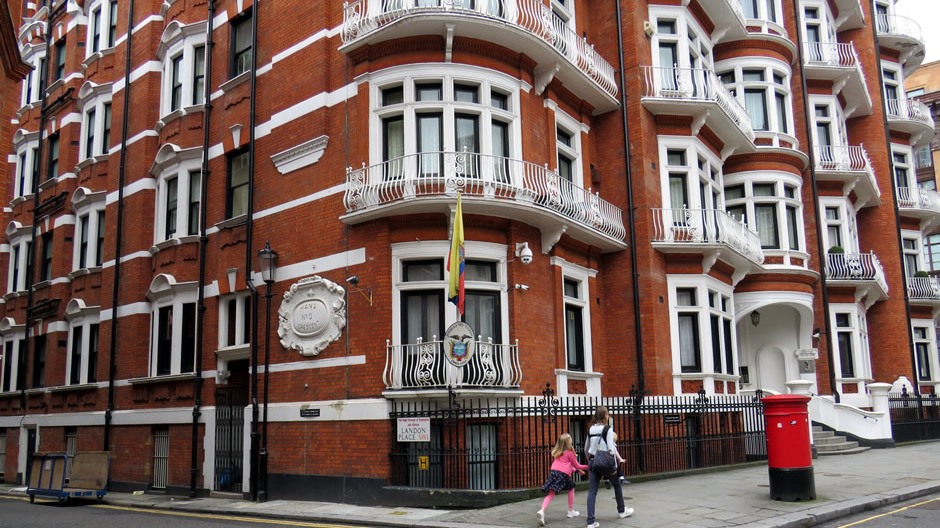 The Embassy of Ecuador in London